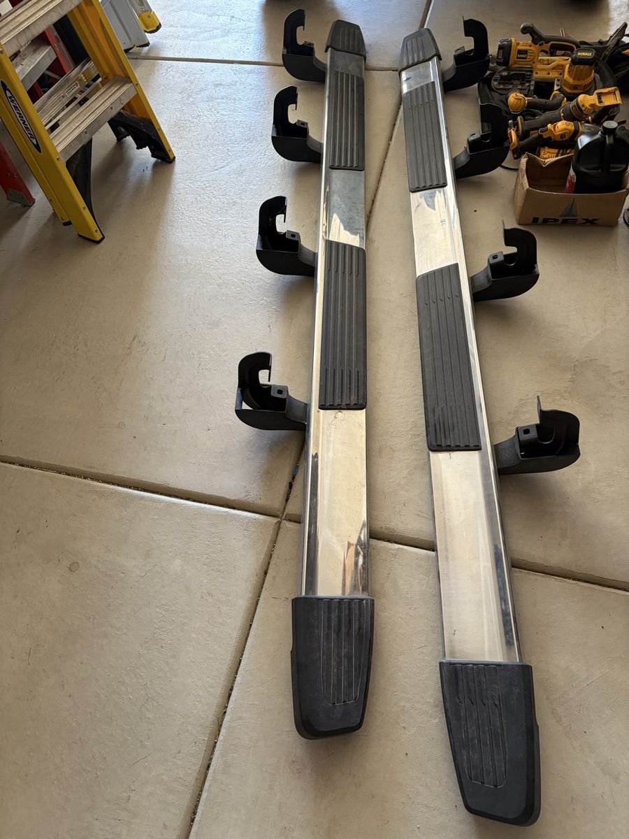 GMC Pickup Truck Chrome Running Boards / Nerf Bars - Used