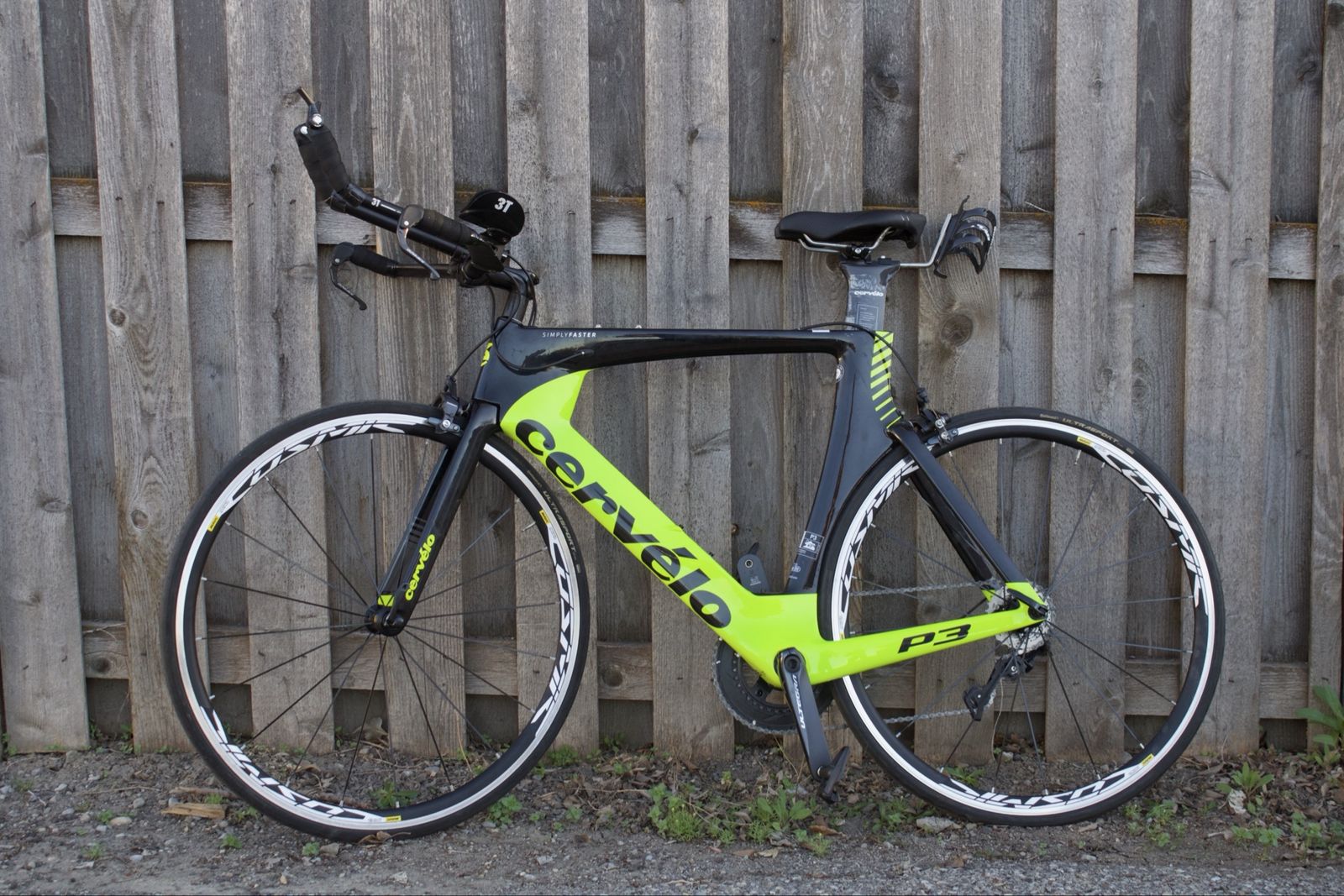 2017 Cervelo P3 carbon fiber TT bike, 56cm