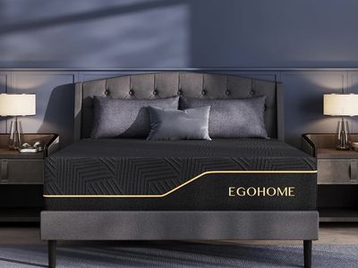 Egohome Queen Size Mattress – Rolled & Wrapped for Easy Transport