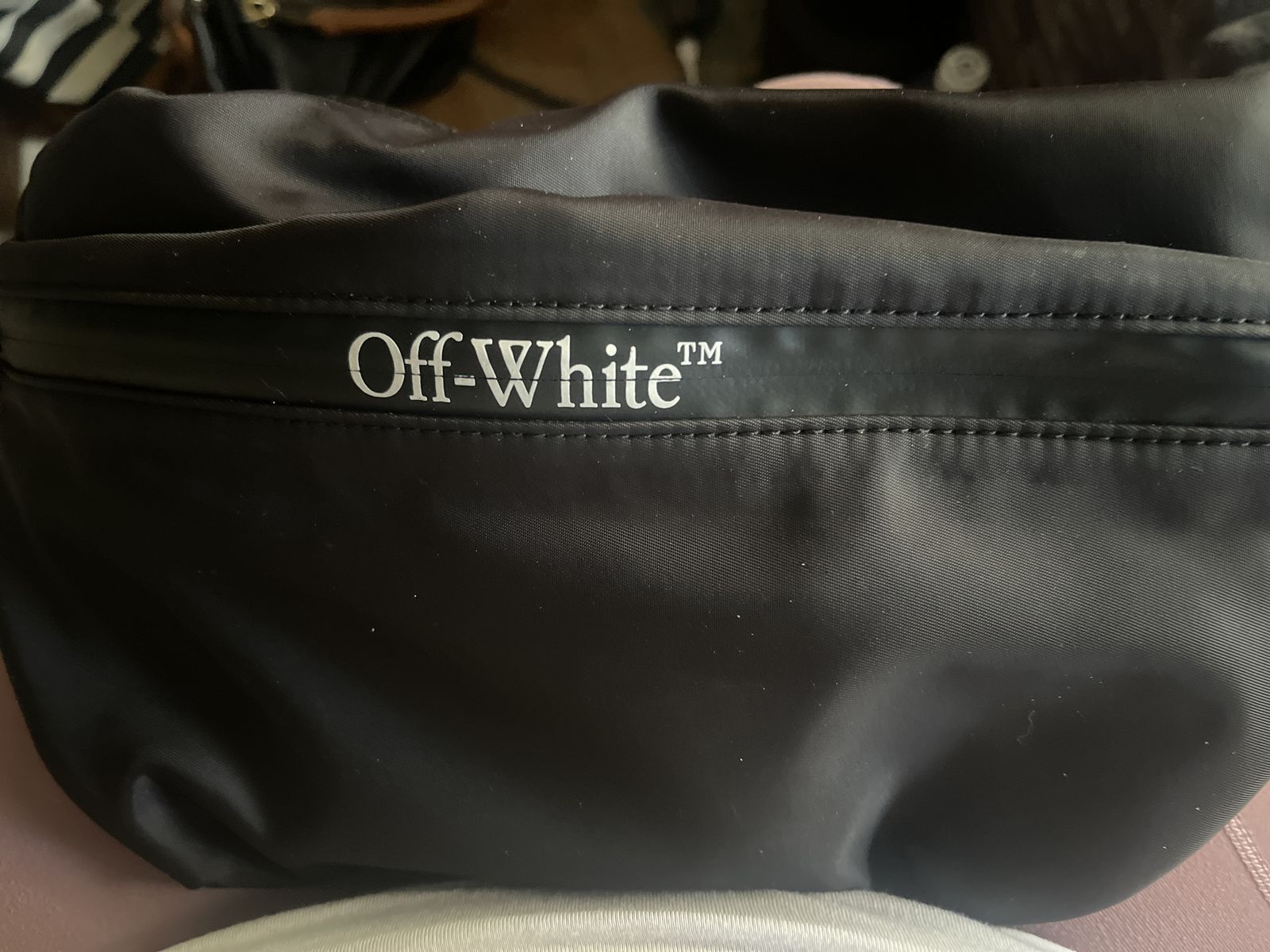 FANNY PACK!!! black OFFWHITE FANNY PACK