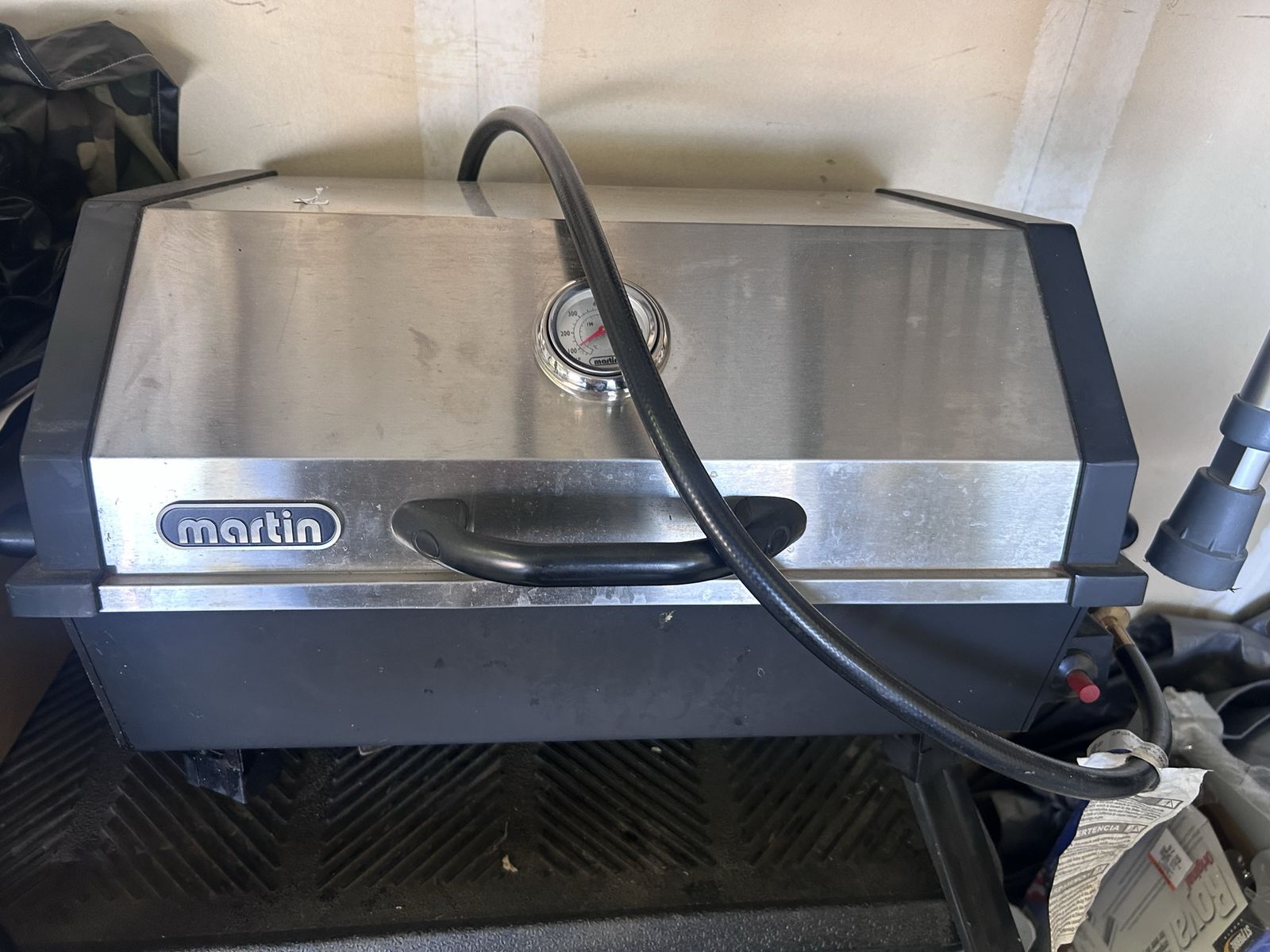 Martin Portable Propane Gas Grill Stainless Steel Tabletop BBQ