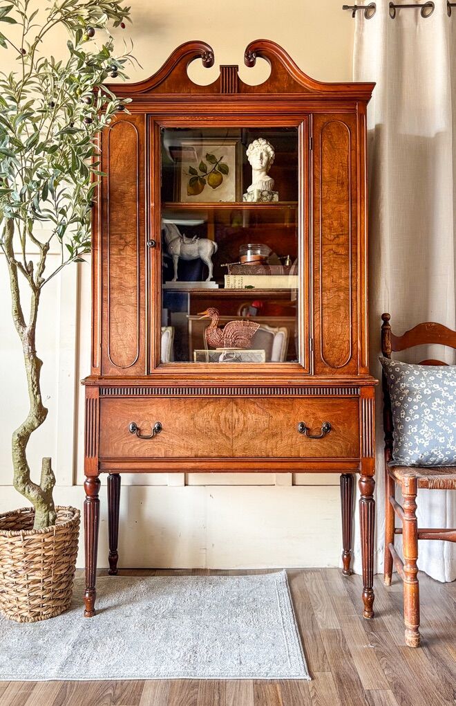 *FREE DELIVERY* Antique Walnut China Cabinet/Hutch