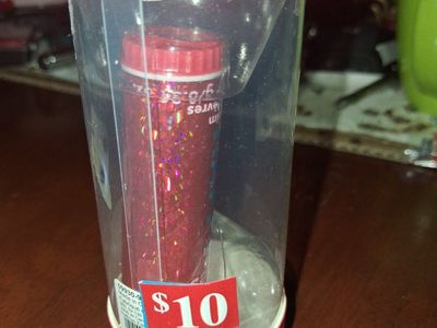 New Pink Glitter Lip Gloss in Polka Dot Packaging - Fun & Sparkly Lip Shine