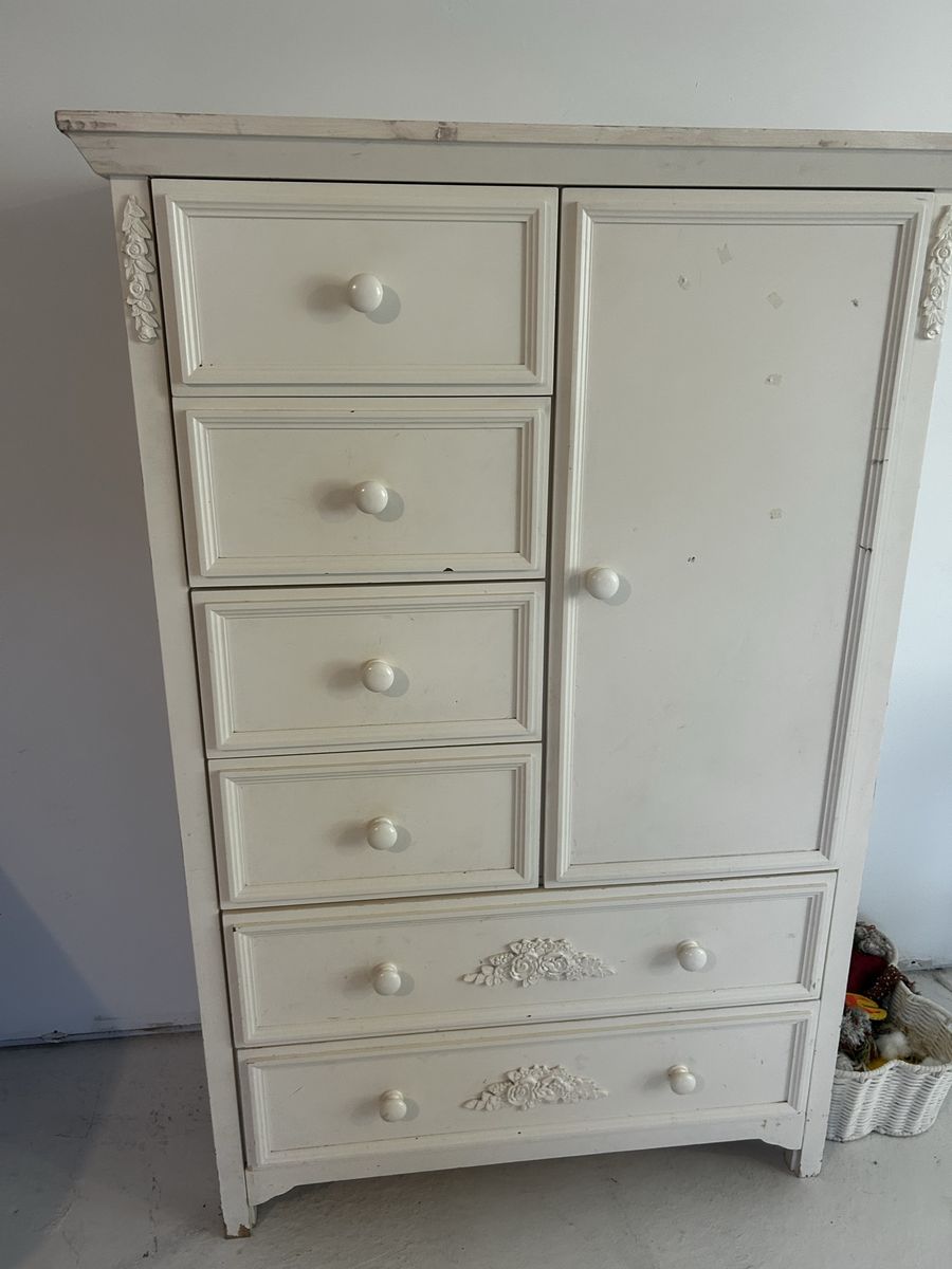 Heavy Duty White Dresser