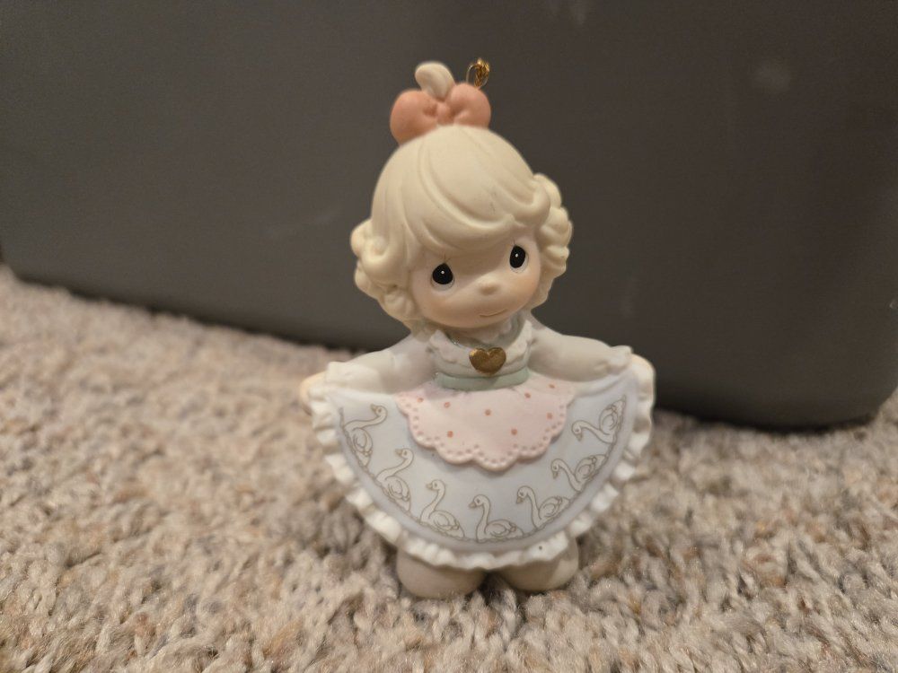 Precious Moments Porcelain Ornament "Swimming Into Your Heart" 456047 Enesco