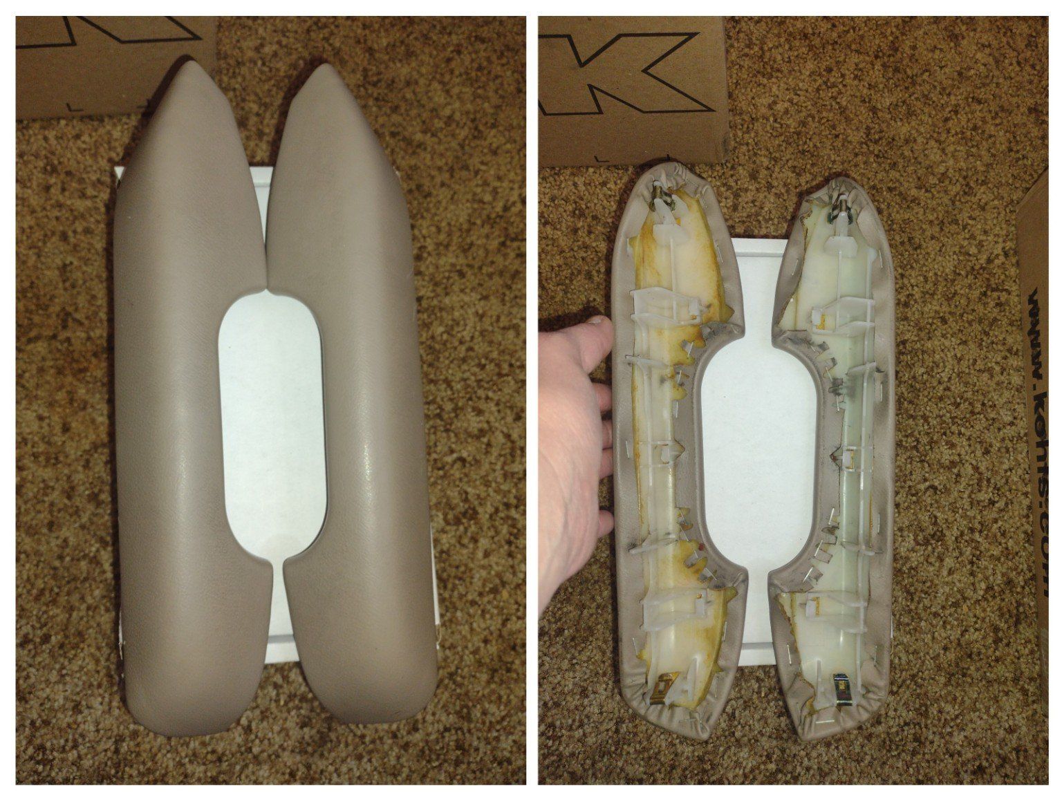 1996-2002 Toyota 4Runner OEM Rear Seat Armrests - Tan