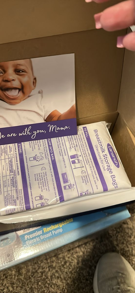 Breast milk storage bags