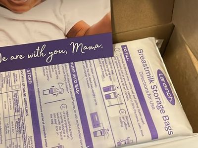 Breast milk storage bags