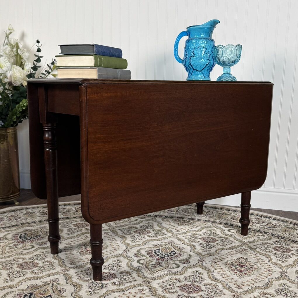 Antique Mahogany Drop-Leaf Table