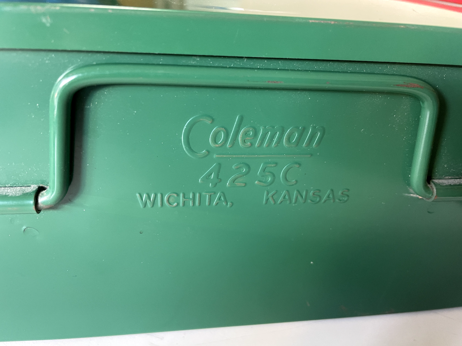 Vintage Coleman 425C Wichita Kansas Camping Stove with 2 Burners and folding Legs