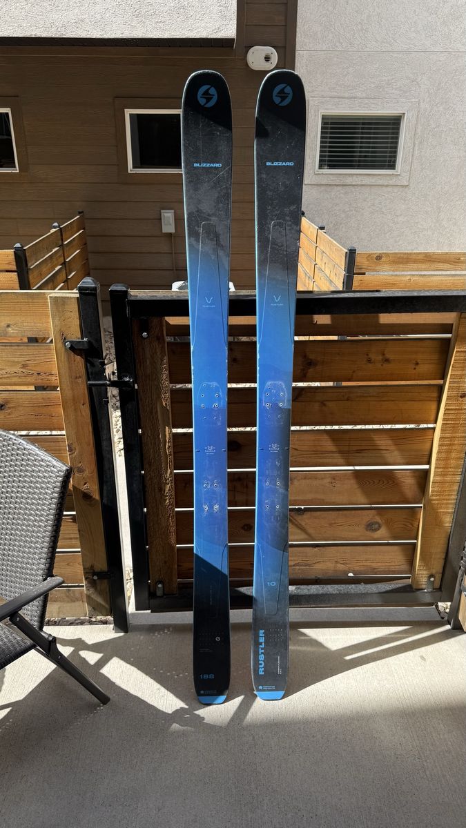 Blizzard Rustler 10 Skis - 188cm mounted twice