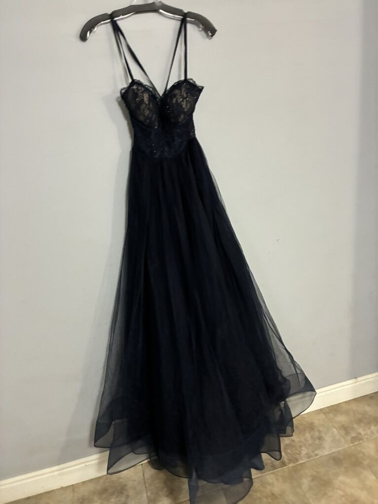 Dark Blue Prom Dress