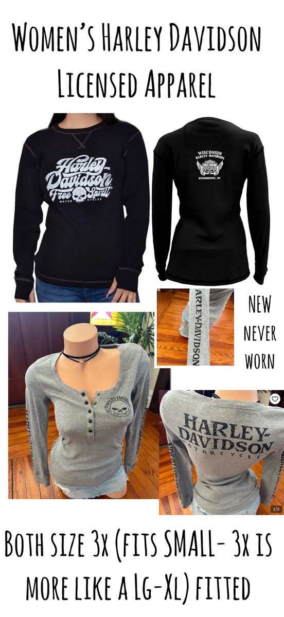 Women’s licensed Harley Davidson apparel