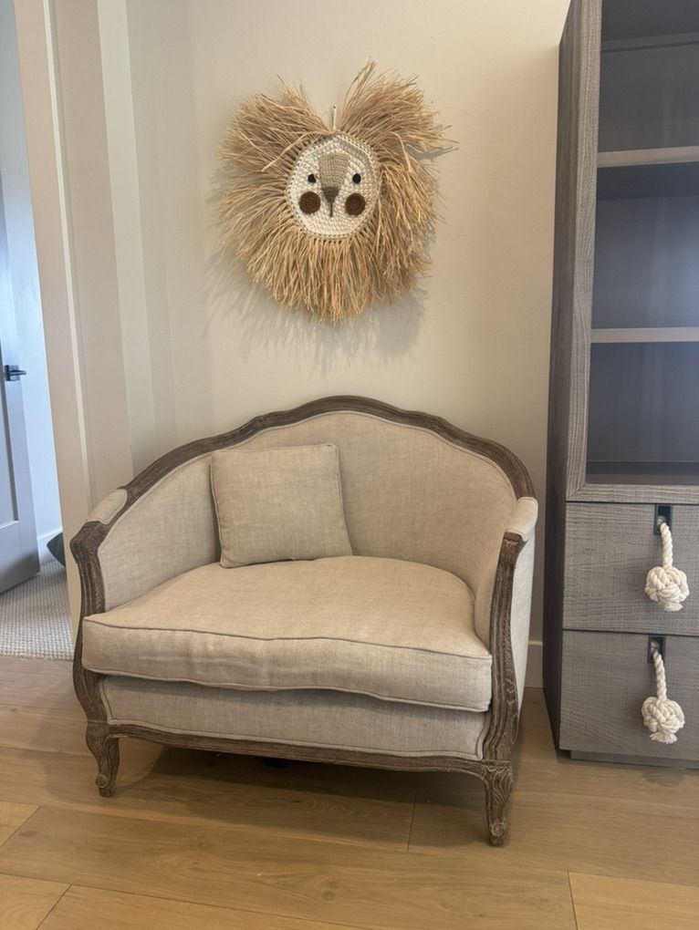 RH Mini Ondine Upholstered Salon Bench