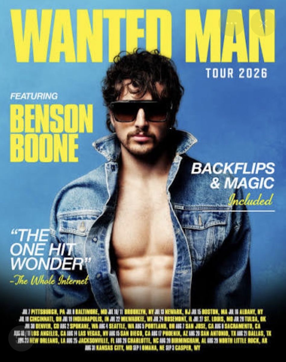 Benson Boone: Wanted Man Tour Tickets: Las Vegas: 8/14