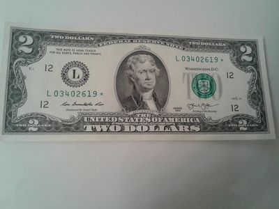 2013 $2 Star Note