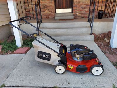 Toro self propelled bagged mower, complete tune up