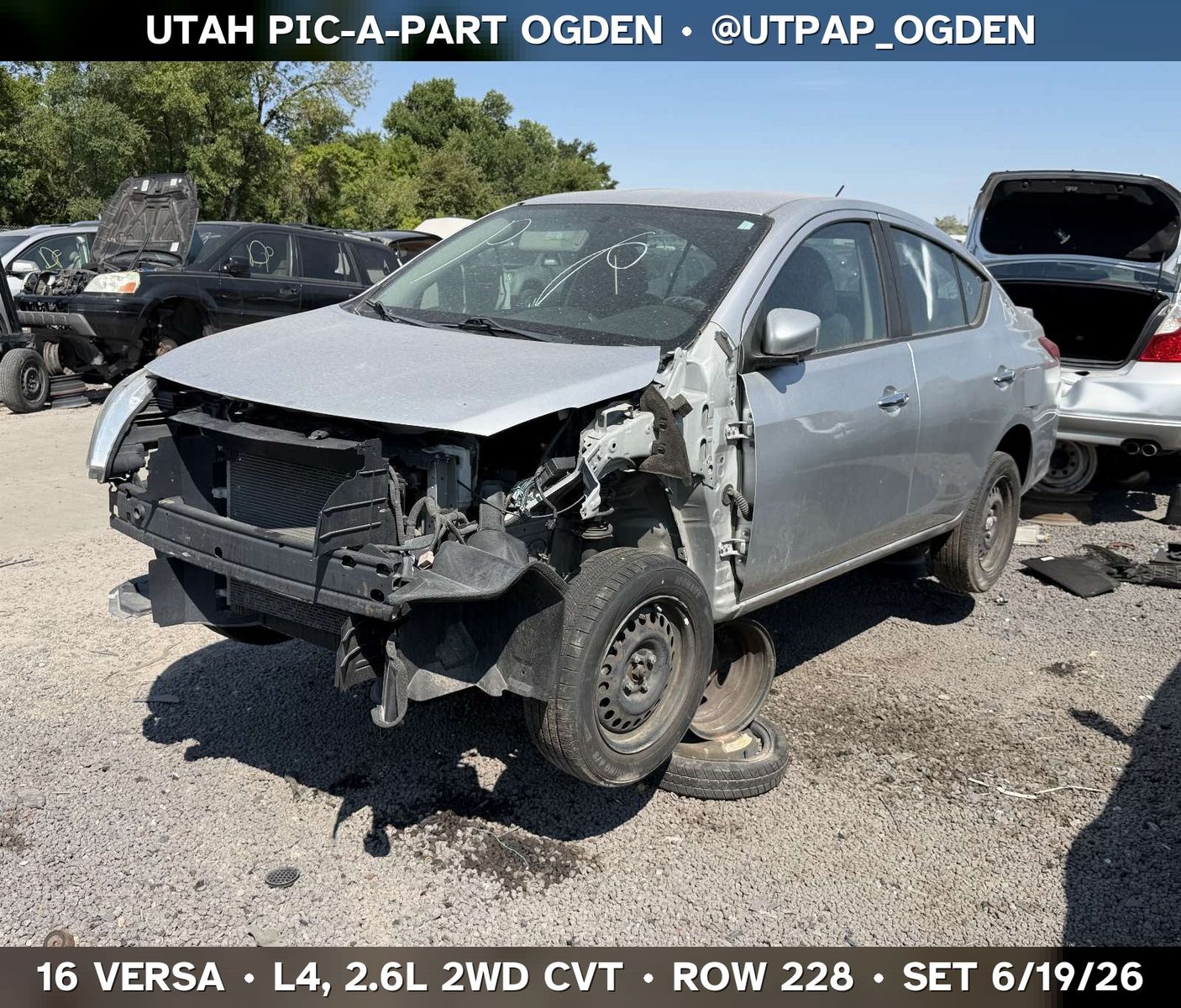 Just In! 2016 Nissan Versa Parts - UTPAP Ogden