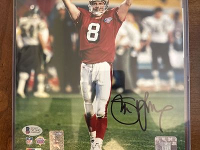 Steve Young Autograph COA Beckett Signed 8x10 Auto