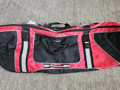 OGIO Golf Travel Bag - Red/Black/Grey with Wheels, Padded Interior