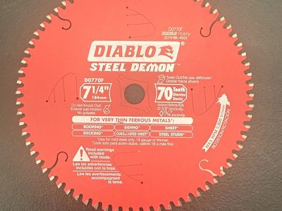 Diablo Steel Demon D0770F 7-1/4" 70-Tooth Metal Cutting Saw Blade for Ferrous Metals