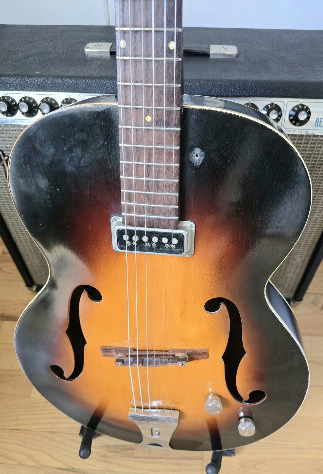 1956 Gretsch Clipper 6186 Electric Guitar W/Case Exc Cond
