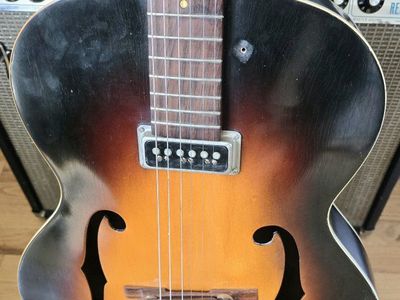 1956 Gretsch Clipper 6186 Electric Guitar W/Case Exc Cond