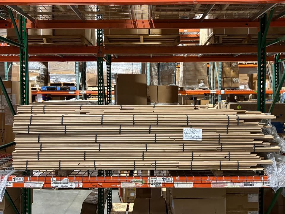 2 1/4" Unfinished White Oak Flooring, Character-Select, Tongue & Groove, ~2,163 Sq Ft Available