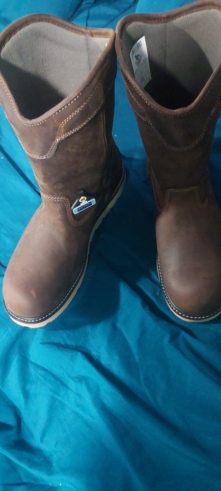 Georgia Boot Men's Brown Leather Work Boots - Size 12