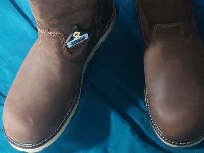 Georgia Boot Men's Brown Leather Work Boots - Size 12