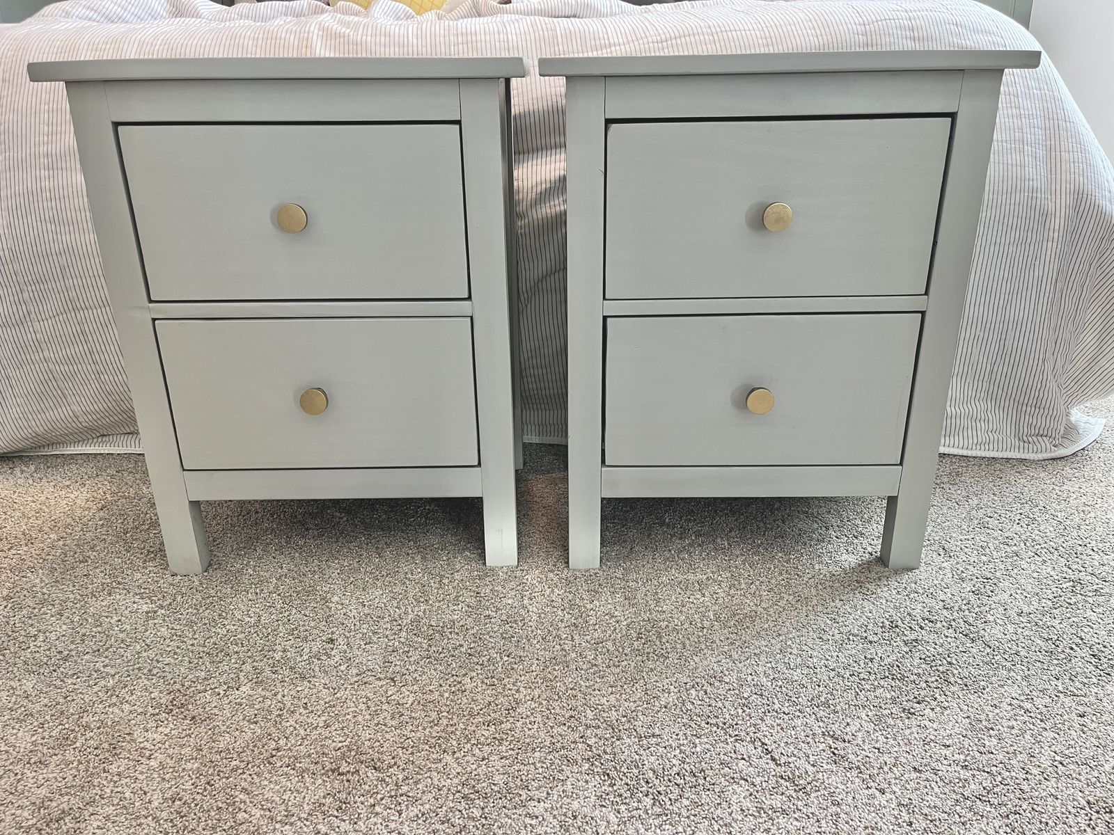 Ikea Pine Nightstand Pair