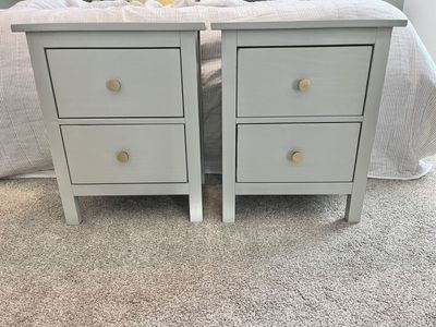 Ikea Pine Nightstand Pair