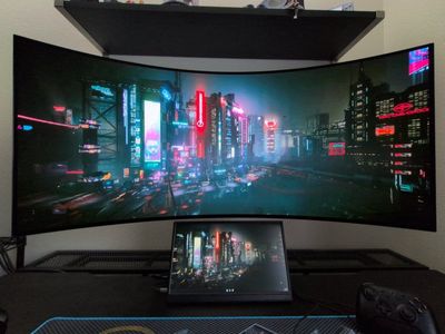 LG UltraGear 45" OLED Curved Gaming PC Monitor 5120x2160 165Hz - 45GX950A-B