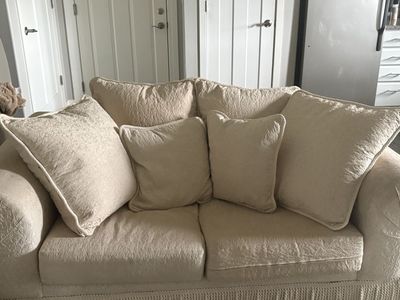 Antique sofas cream color