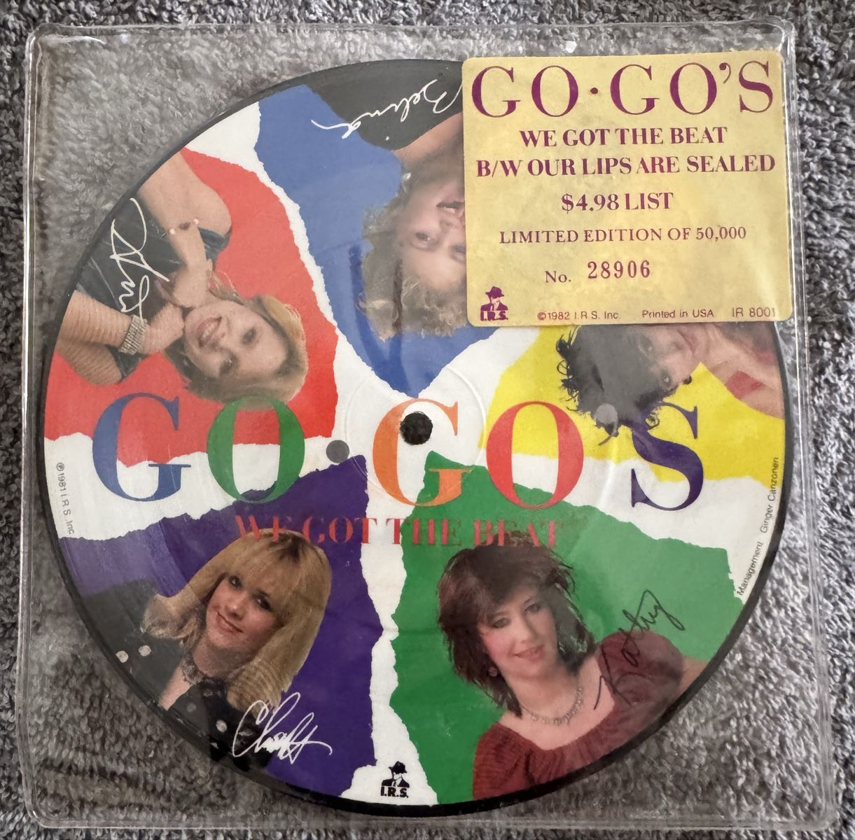 Go-Go's 7" Limited Edition Pictured Record