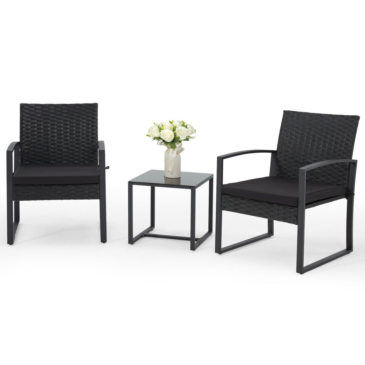 3-Piece Patio Conversation Set — Brand New