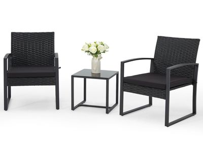3-Piece Patio Conversation Set — Brand New
