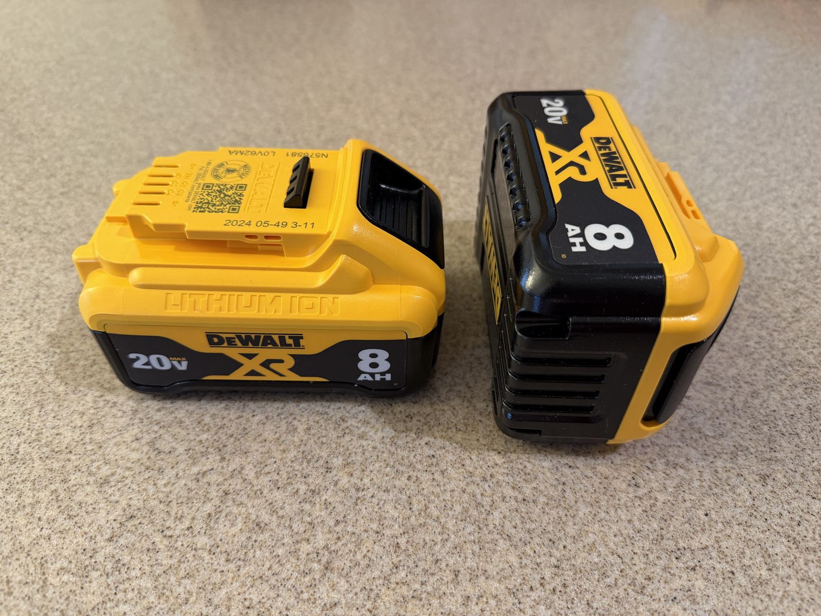 Brand new Dewalt 20V XR Two 8AH batteries