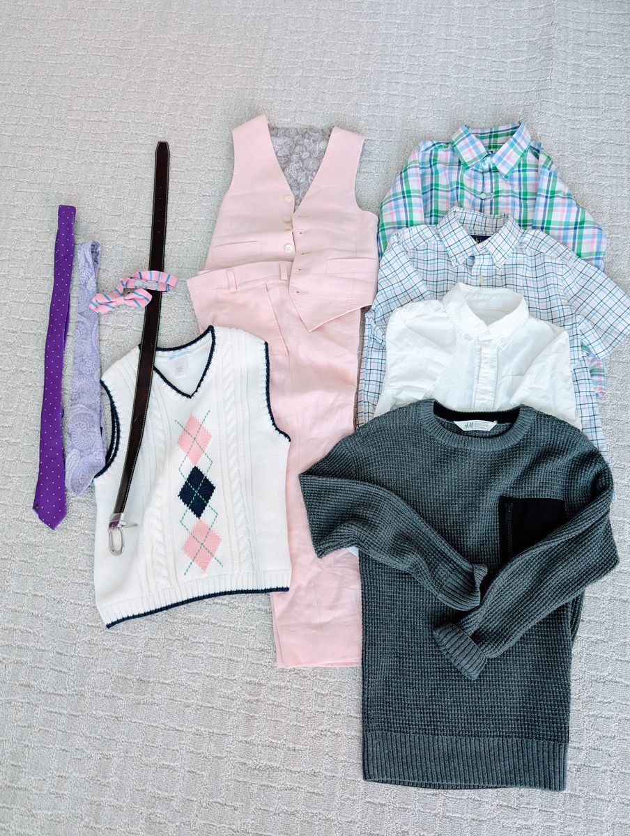 Boys Formal Wear, Dress Shirts & Tie Set (Size 8–10)