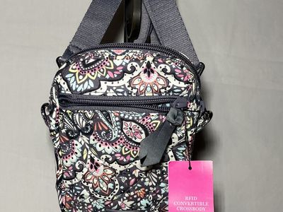 New Vera Bradley RFID Convertible Crossbody Bag