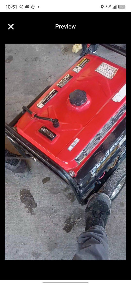 DuroStar DS4400E 4400W Electric Start Generator - Runs Great - $300 OBO