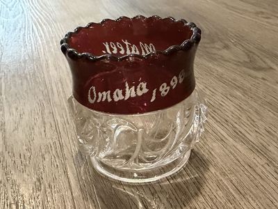 1898 Ruby Stain Glass World’s Fair Souvenir