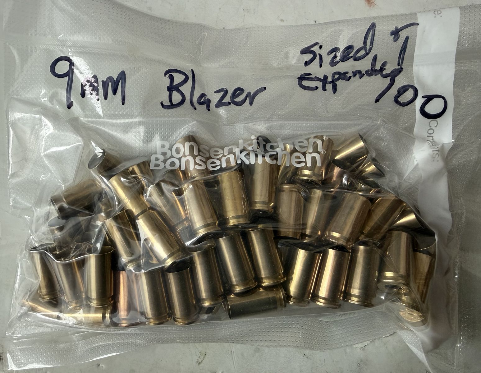9mm Brass Ready to Reload (Packaged in 100's)