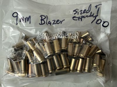 9mm Brass Ready to Reload (Packaged in 100's)