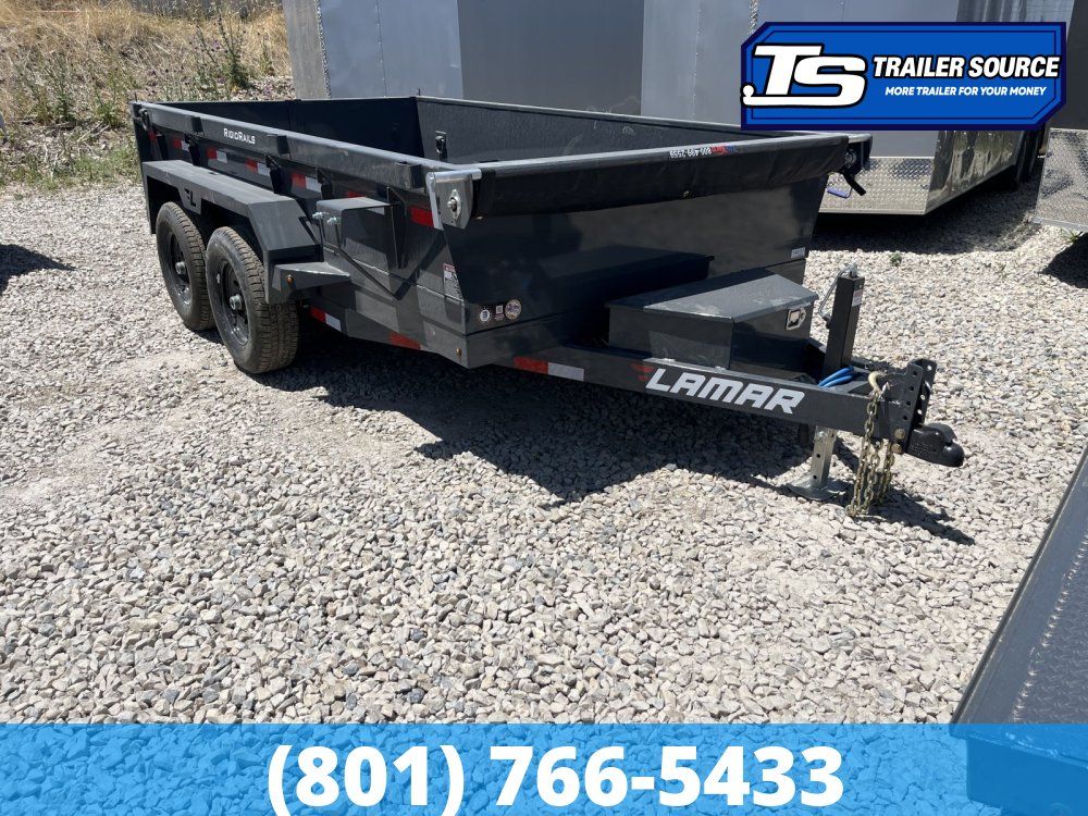 6.5x12 Lamar DM Dump Trailer - 18" Sides - 10K GVWR -
