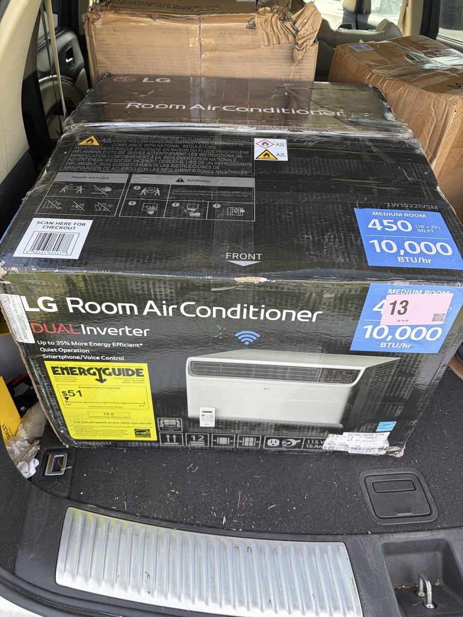 LG Dual Inverter Room Air Conditioner 10,000 BTU LW1022IVSM Wi-Fi