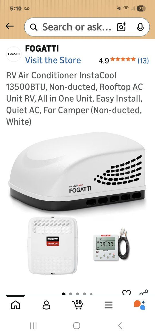 new rv ac until