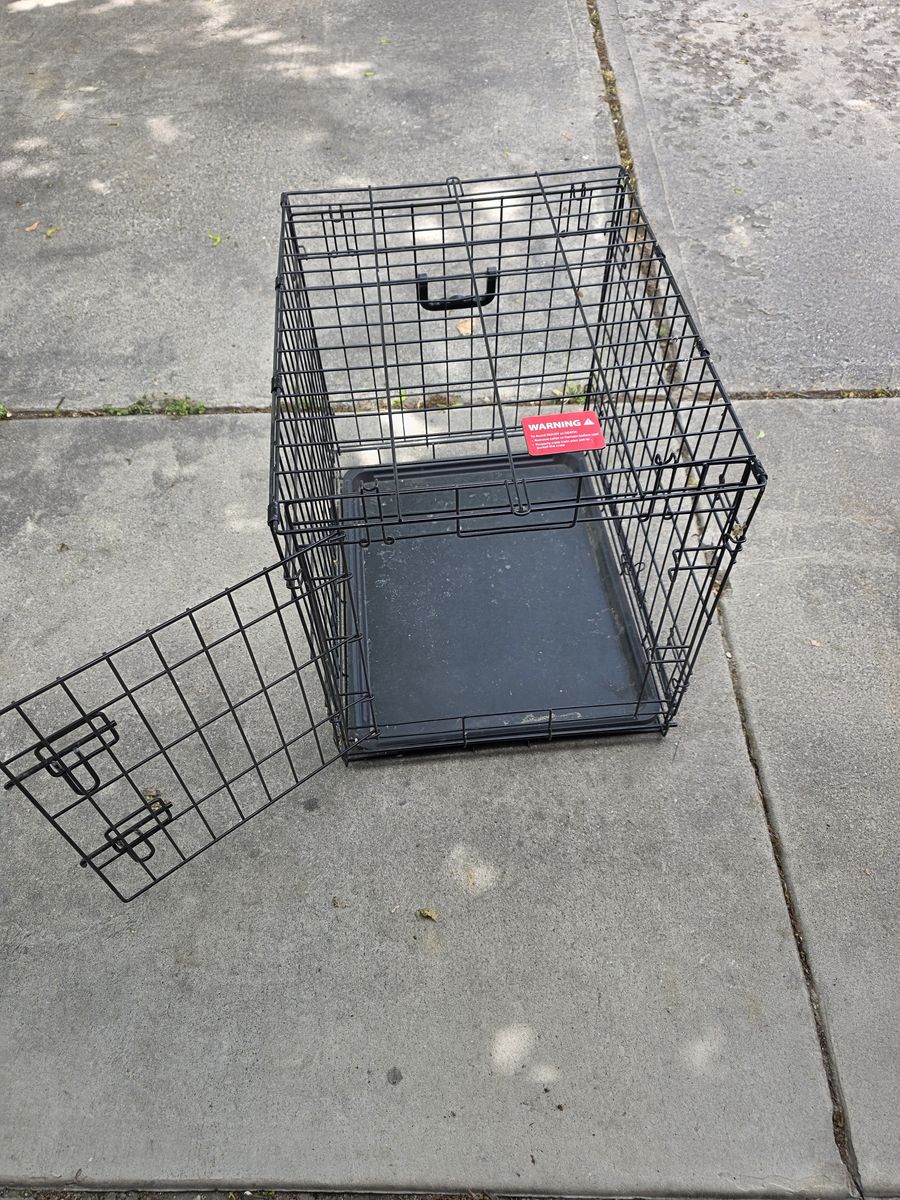 Metal Fordable Animal Crate 18x21x24