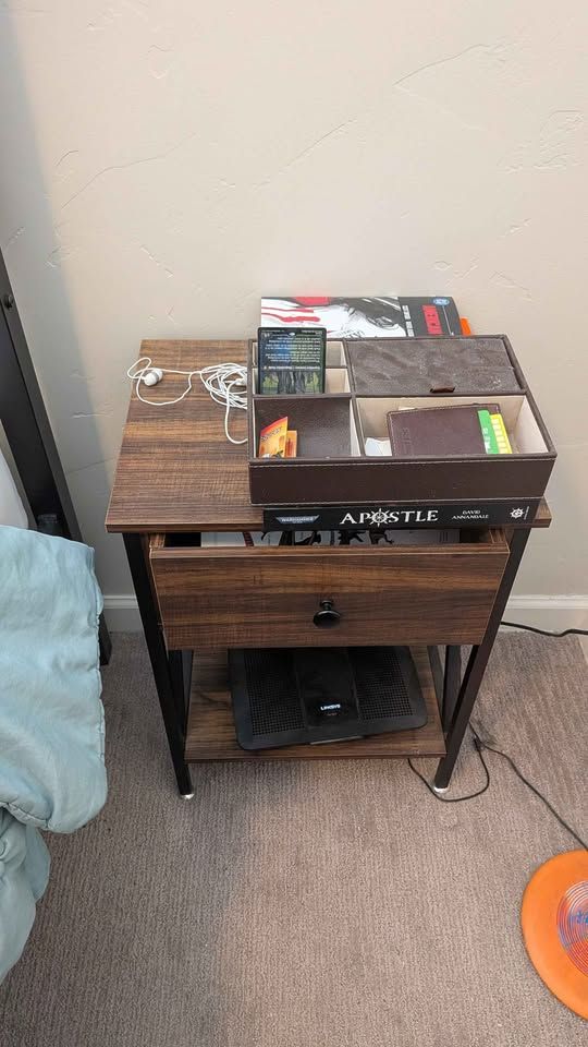 Industrial Style Night Stand with Drawer