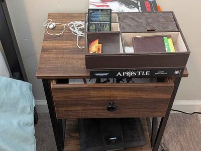 Industrial Style Night Stand with Drawer